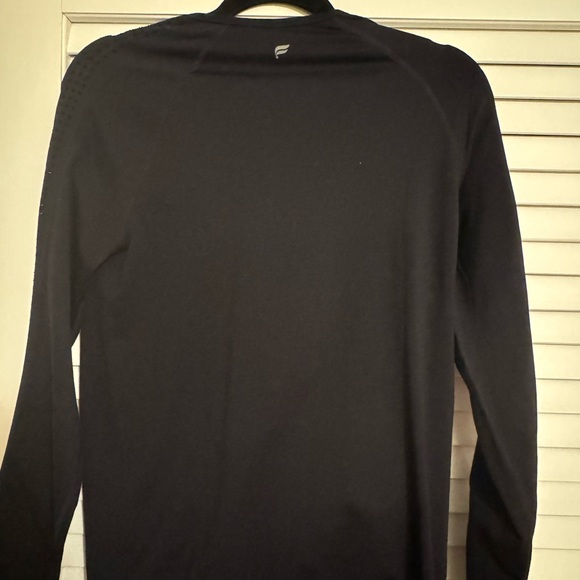 Fabletics Blue Ribbed Fitted Style - Picture 4 of 5